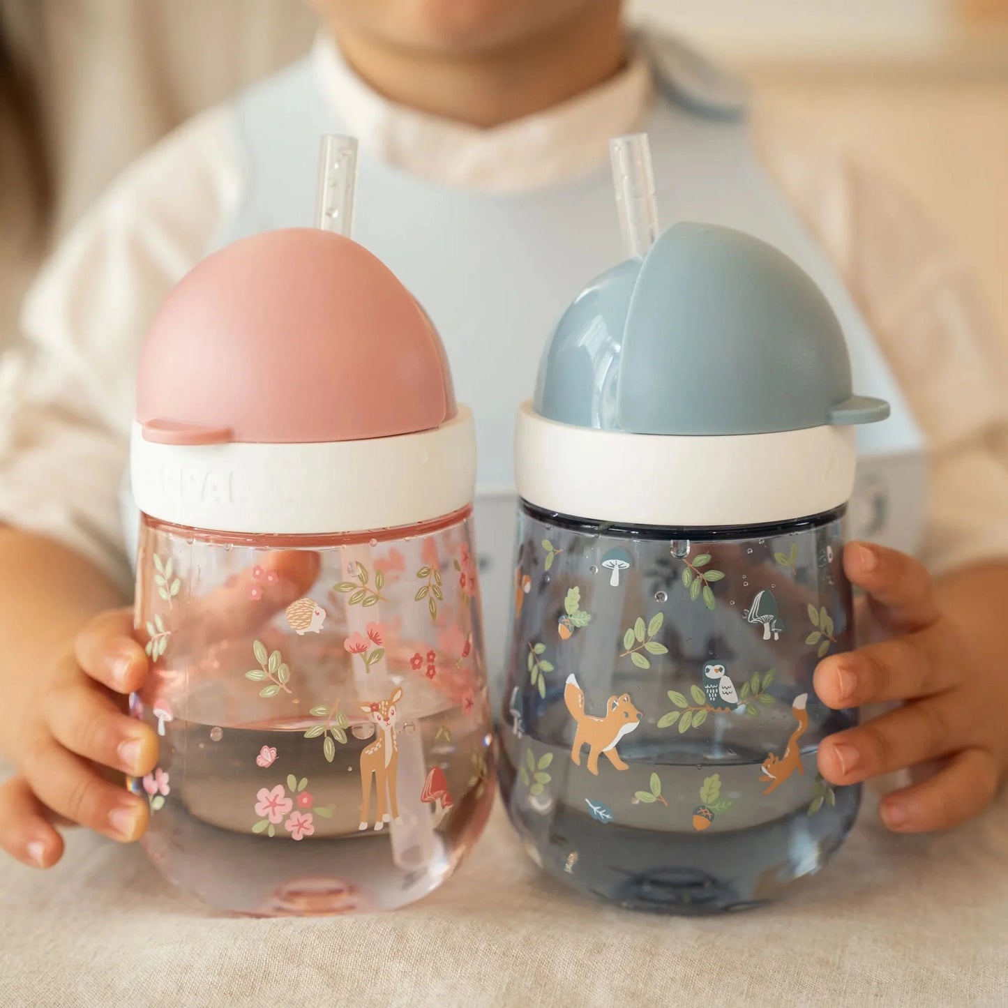 Copo com Palhinha 300 ml - Fairy Garden