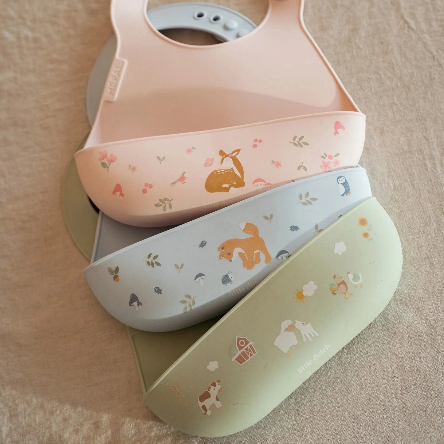 Babete Silicone Little Dutch - Forest Friends