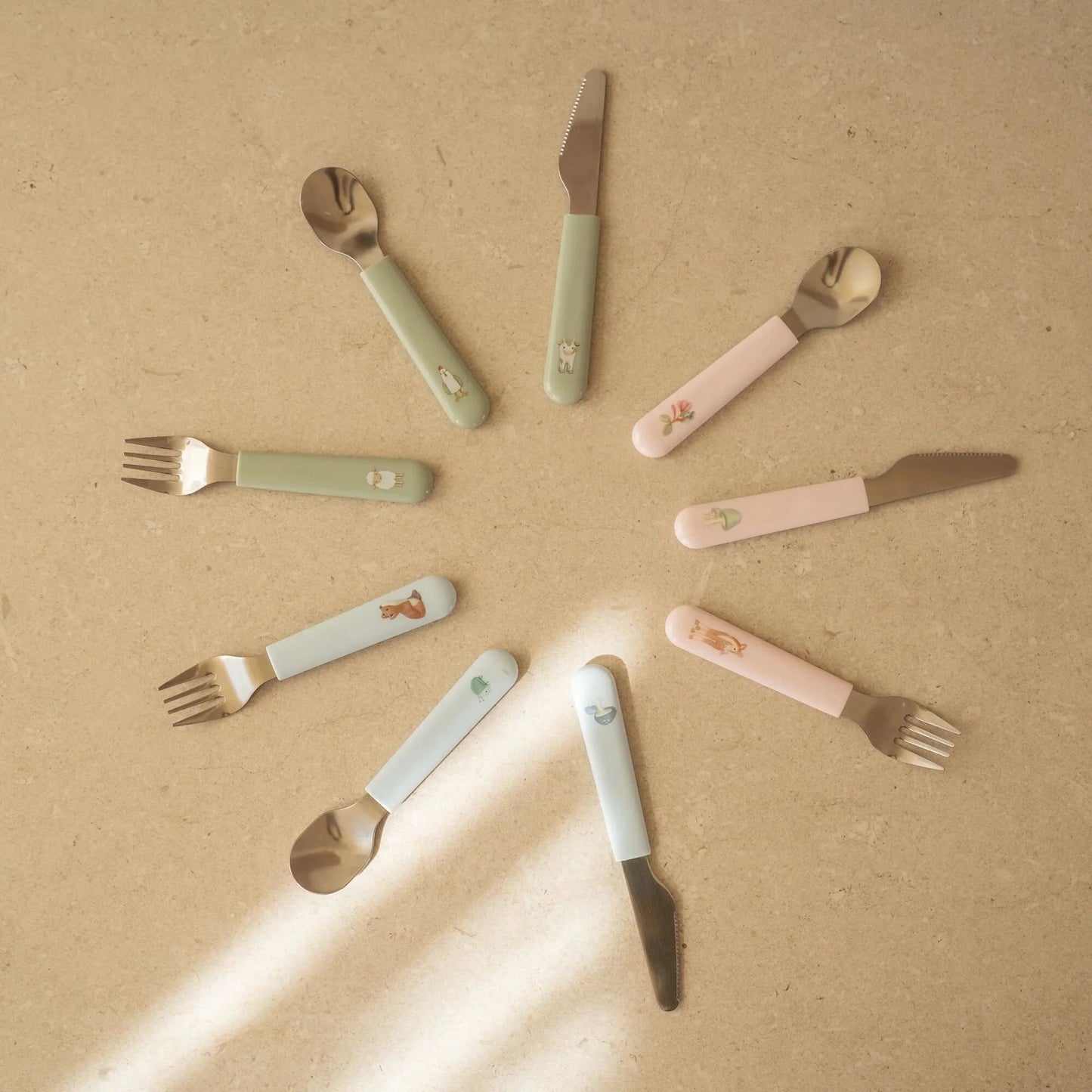 Conjunto 3 Talheres de Criança - Fairy Garden | Little Dutch