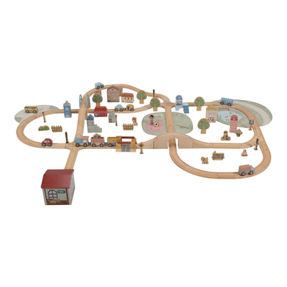 Pista de comboio XL em Madeira - Little Dutch