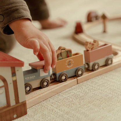 Pista de comboio XL em Madeira - Little Dutch