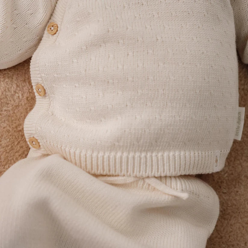 Camisola Malha - Off White | Little Dutch