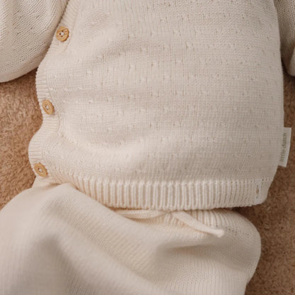 Camisola Malha - Off White | Little Dutch