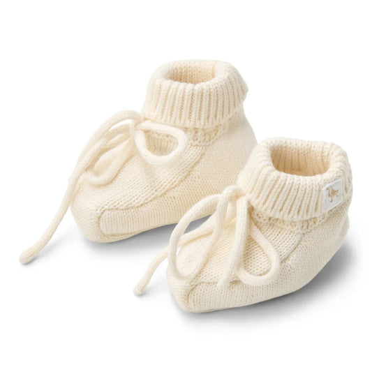 Botinhas de Bebé em Malha - Off White | Little Dutch