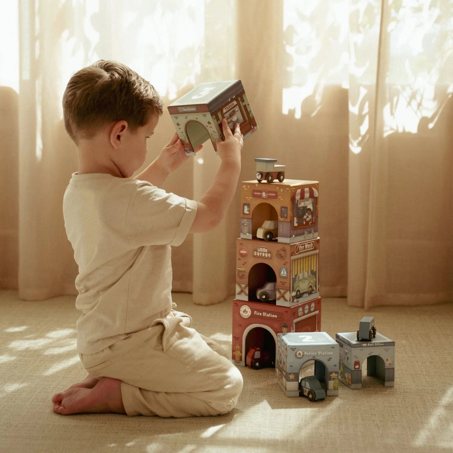 Cubos Empilháveis com Carros | Little Dutch