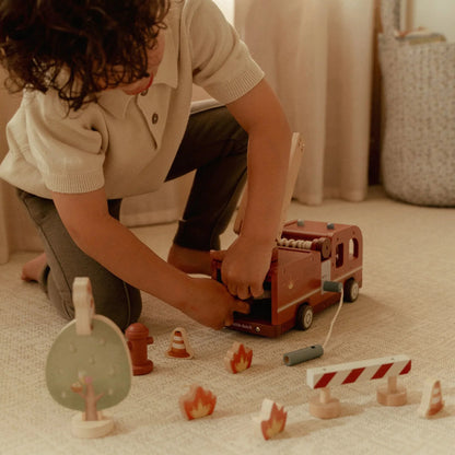 Kit Camião dos Bombeiros em Madeira - Little Dutch