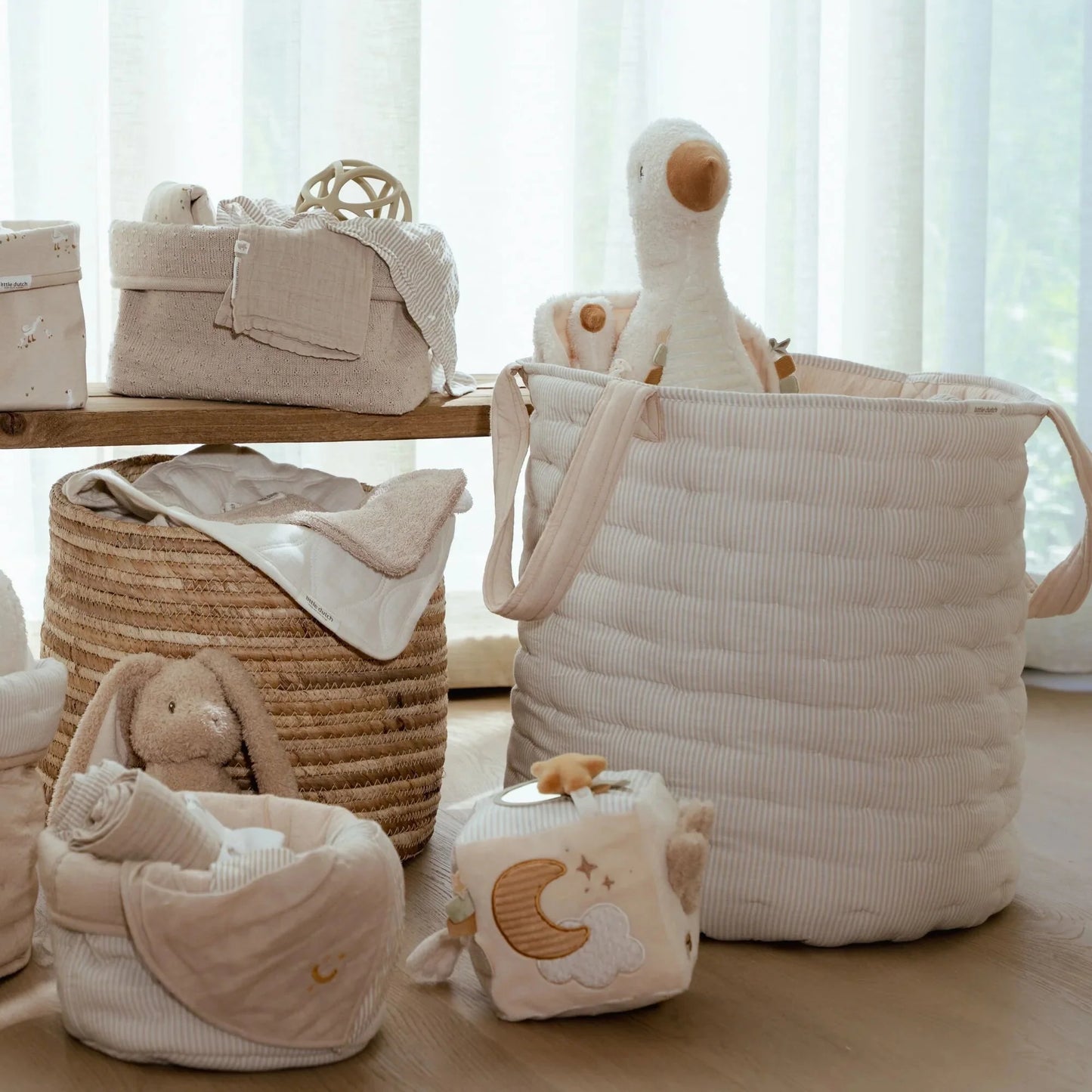 Cesto de Arrumação - Pure Soft Bege | Little Dutch