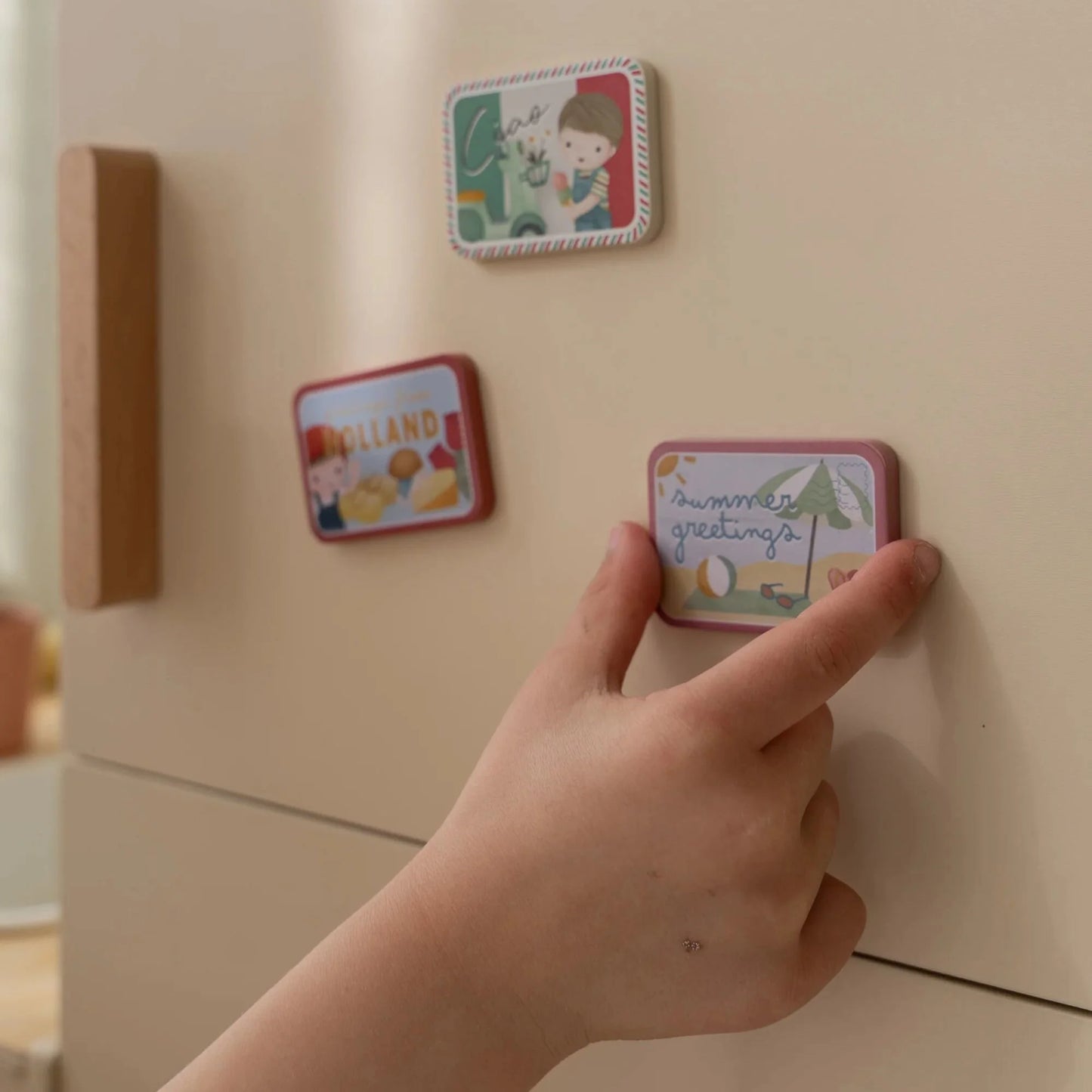 Frigorífico de madeira Creme - Little Dutch