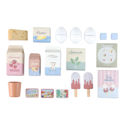 Frigorífico de madeira Creme - Little Dutch