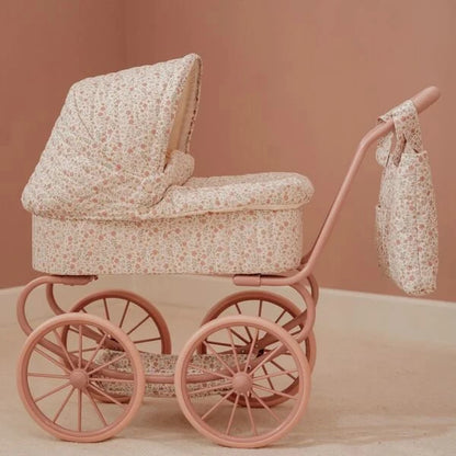 Carrinho de Bonecas Retro - Soft Flowers | Little Dutch