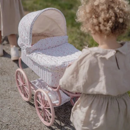 Carrinho de Bonecas Retro - Soft Flowers | Little Dutch