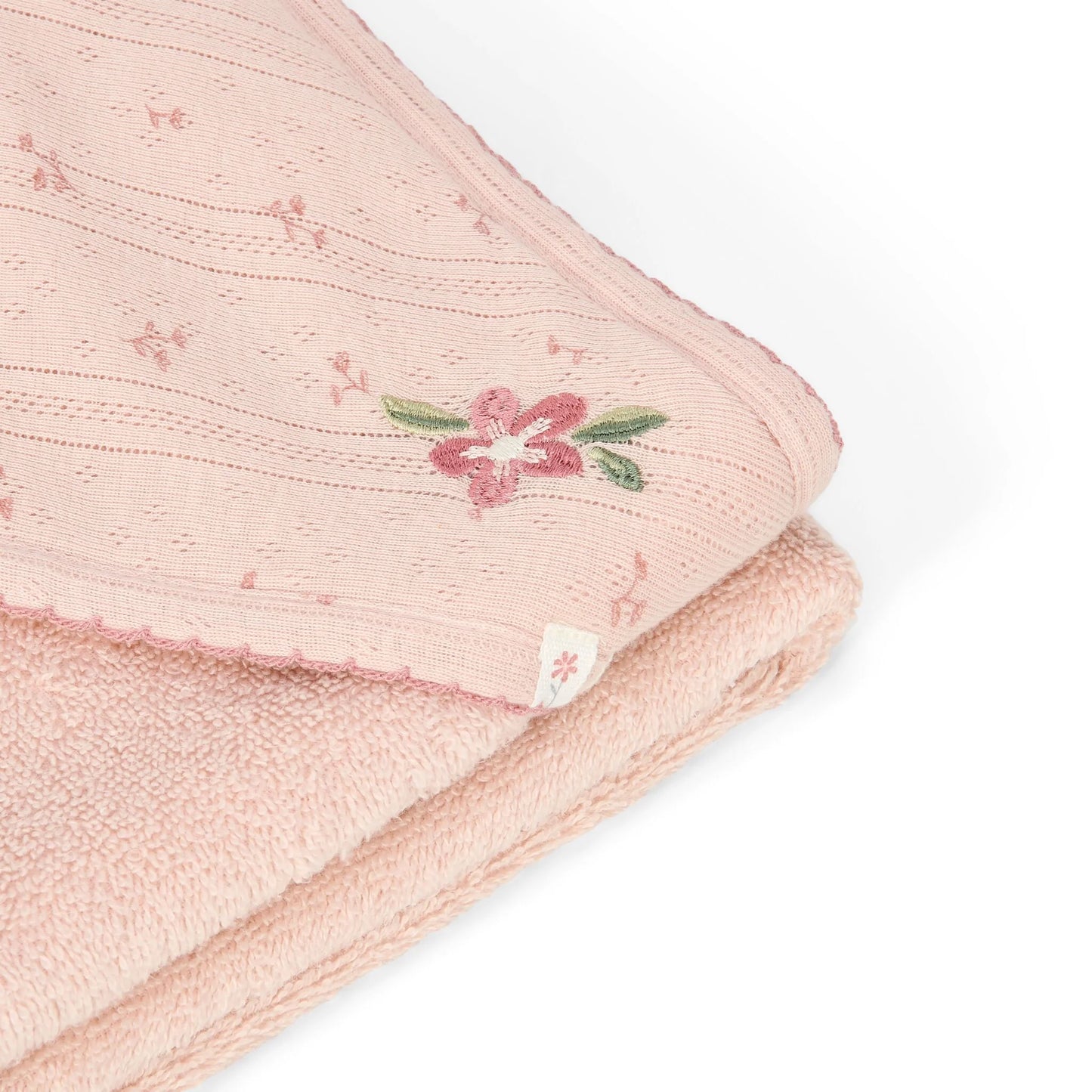 Toalha de Banho com Capuz Pure Blossom 75x75 | Little Dutch