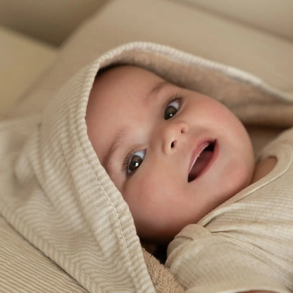 Toalha de Banho com Capuz Baby Bunny 75x75 | Little Dutch