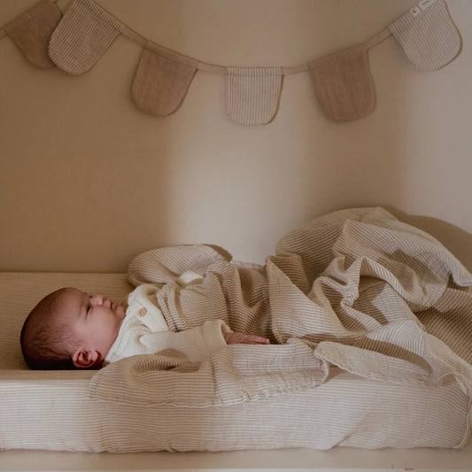 Musselina Pure Soft Bege 120x120 | Little Dutch