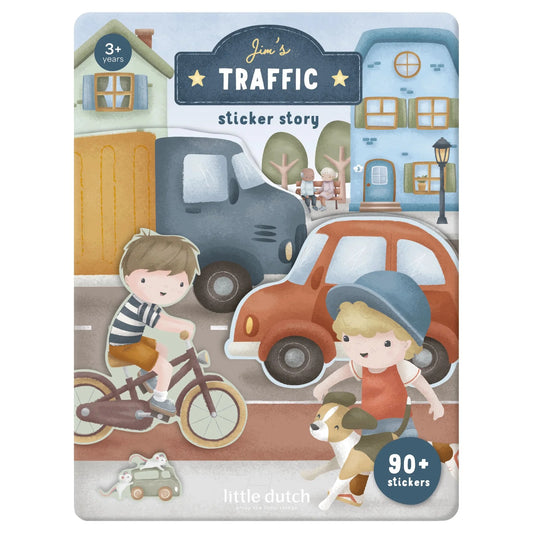 Livro de Autocolantes - Jim & Friends | Little Dutch.