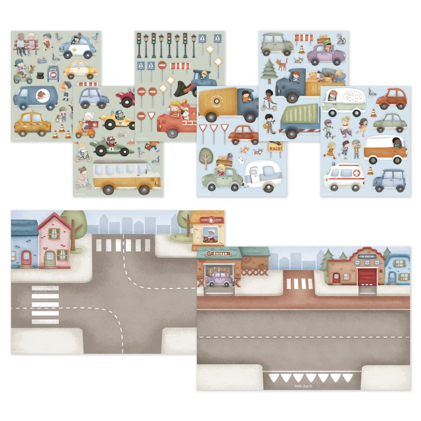 Livro de Autocolantes - Jim & Friends | Little Dutch.