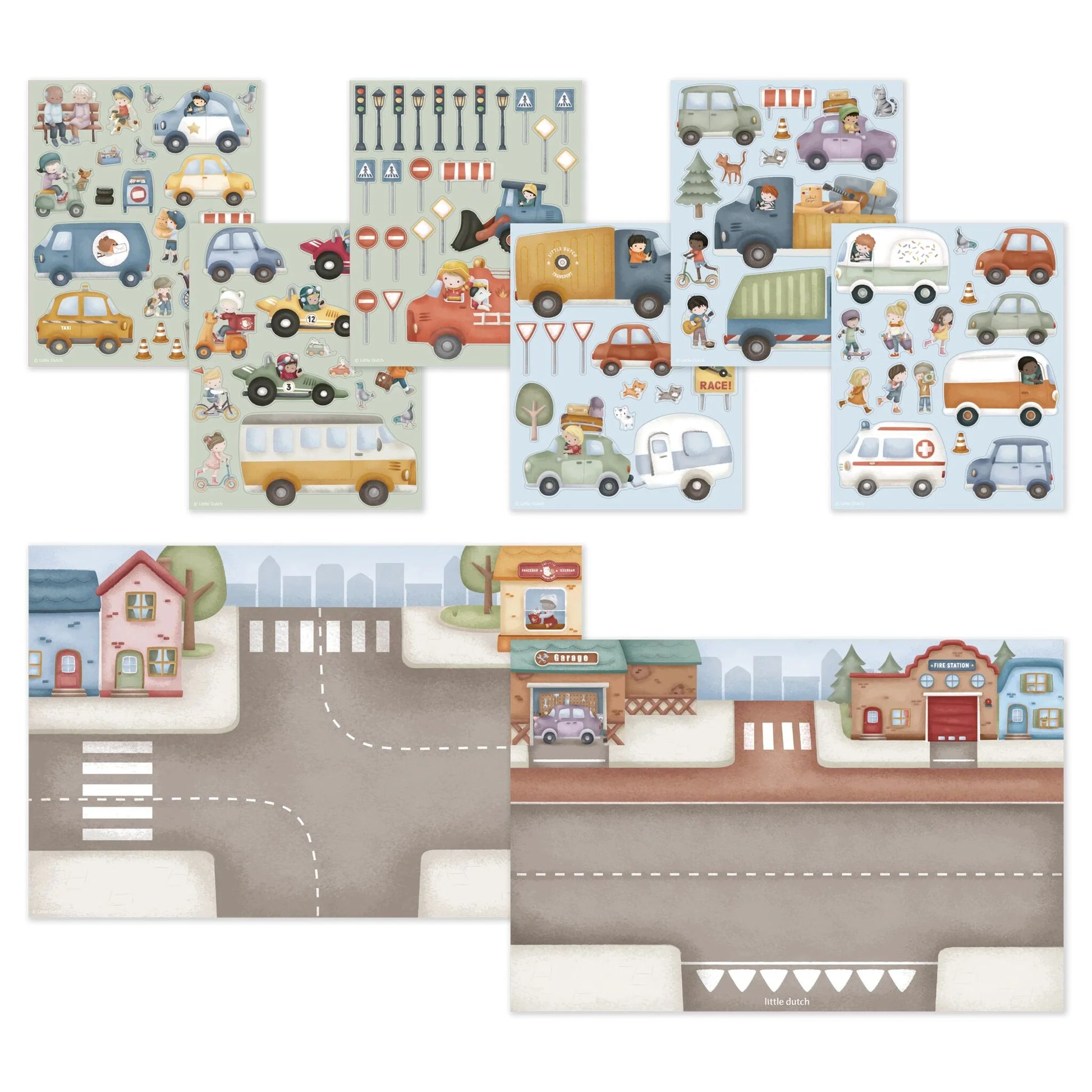 Livro de Autocolantes - Jim & Friends | Little Dutch.