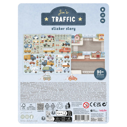 Livro de Autocolantes - Jim & Friends | Little Dutch.