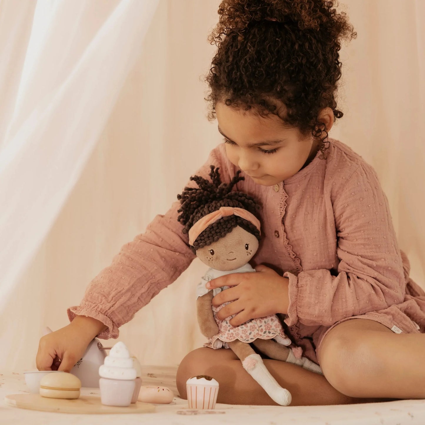 Boneca de Pano - Evi - 35 CM