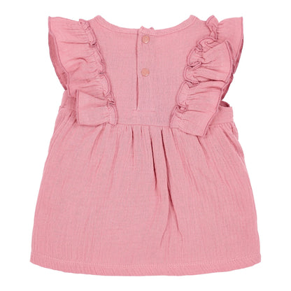 Vestido Sem Mangas Rosa | Little Dutch