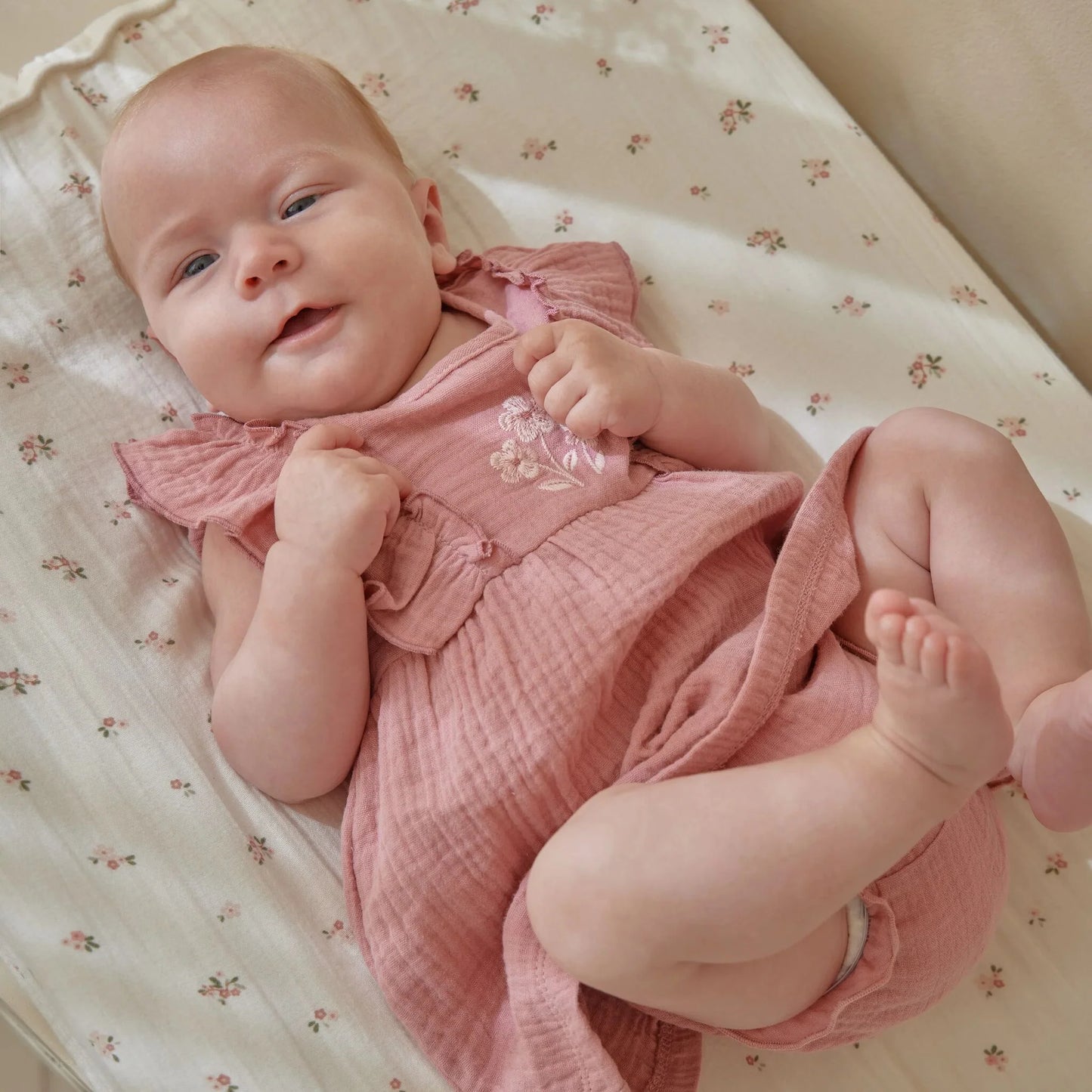 Vestido Sem Mangas Rosa | Little Dutch