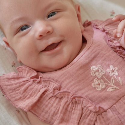 Vestido Sem Mangas Rosa | Little Dutch