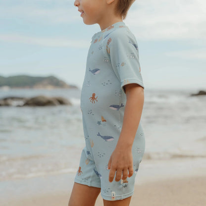 Fato de Banho Manga Curta - Ocean Friends | Little Dutch