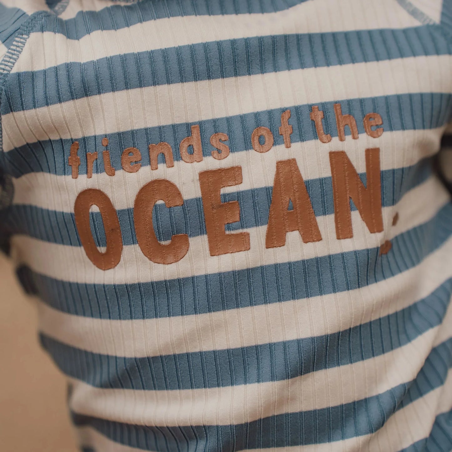 Fato de Banho Manga Curta - Ocean Blue Stripes | Little Dutch