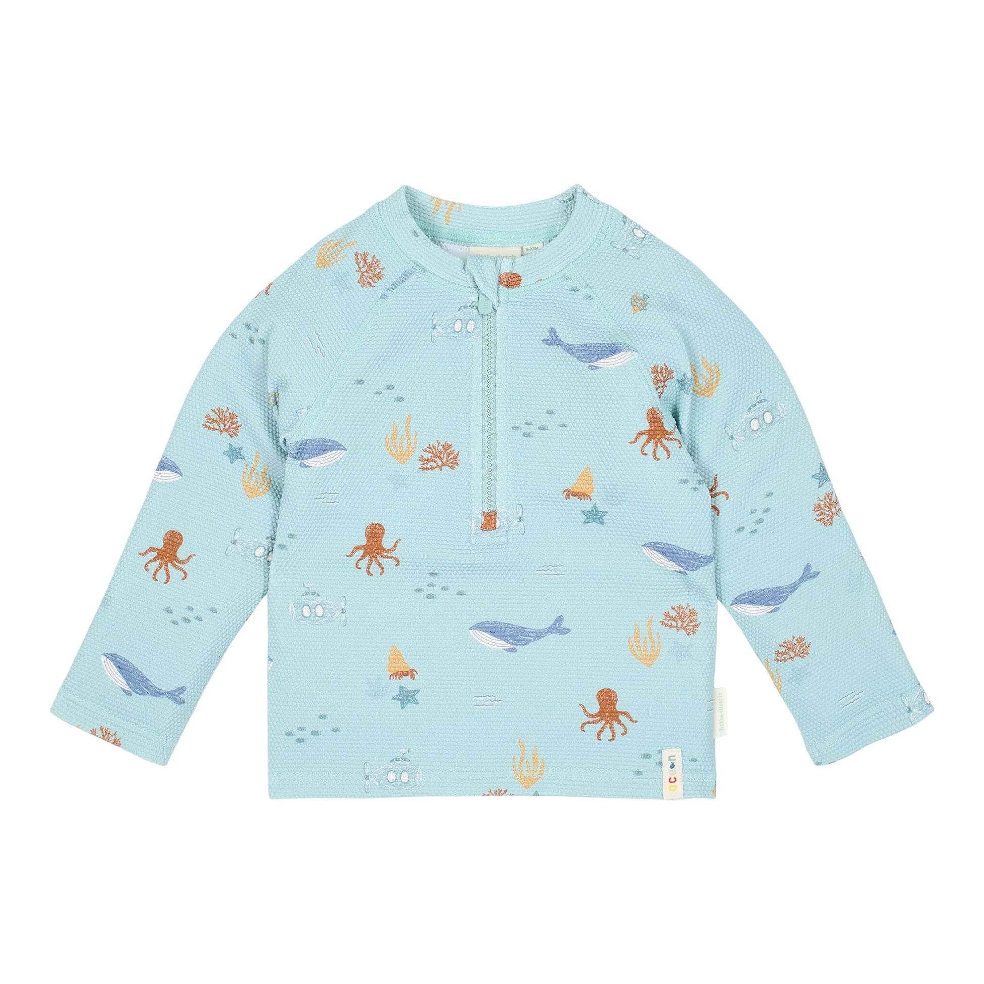 Camisola de Praia Manga Comprida - Ocean Friends | Little Dutch.