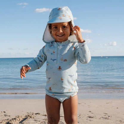 Camisola de Praia Manga Comprida - Ocean Friends | Little Dutch.
