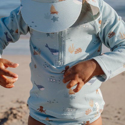 Camisola de Praia Manga Comprida - Ocean Friends | Little Dutch.