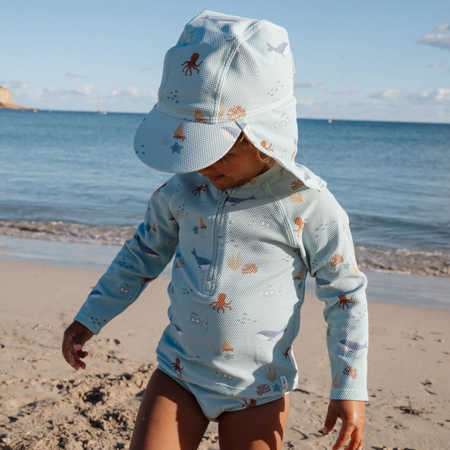 Camisola de Praia Manga Comprida - Ocean Friends | Little Dutch.