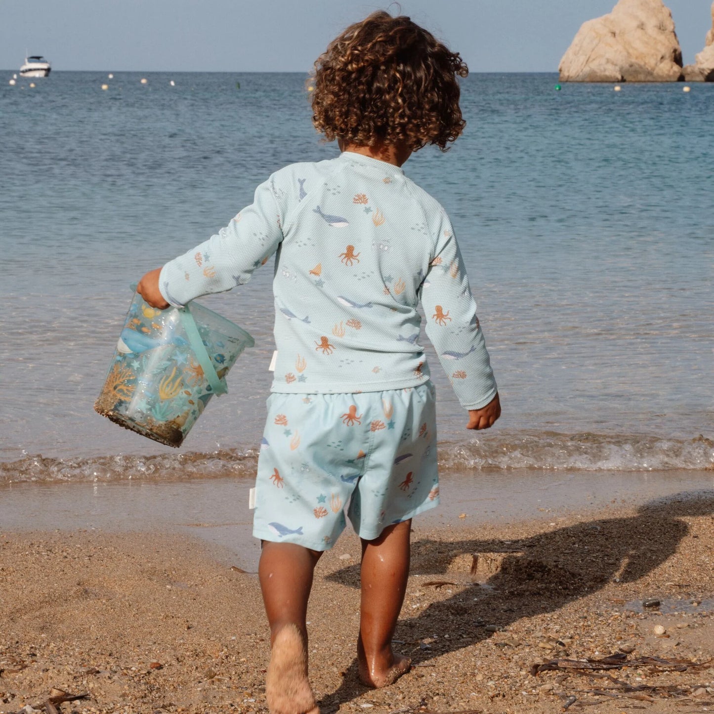 Camisola de Praia Manga Comprida - Ocean Friends | Little Dutch.