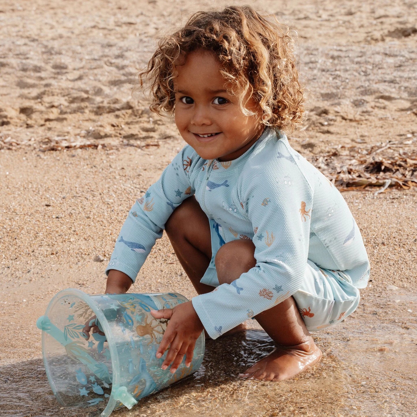 Camisola de Praia Manga Comprida - Ocean Friends | Little Dutch.