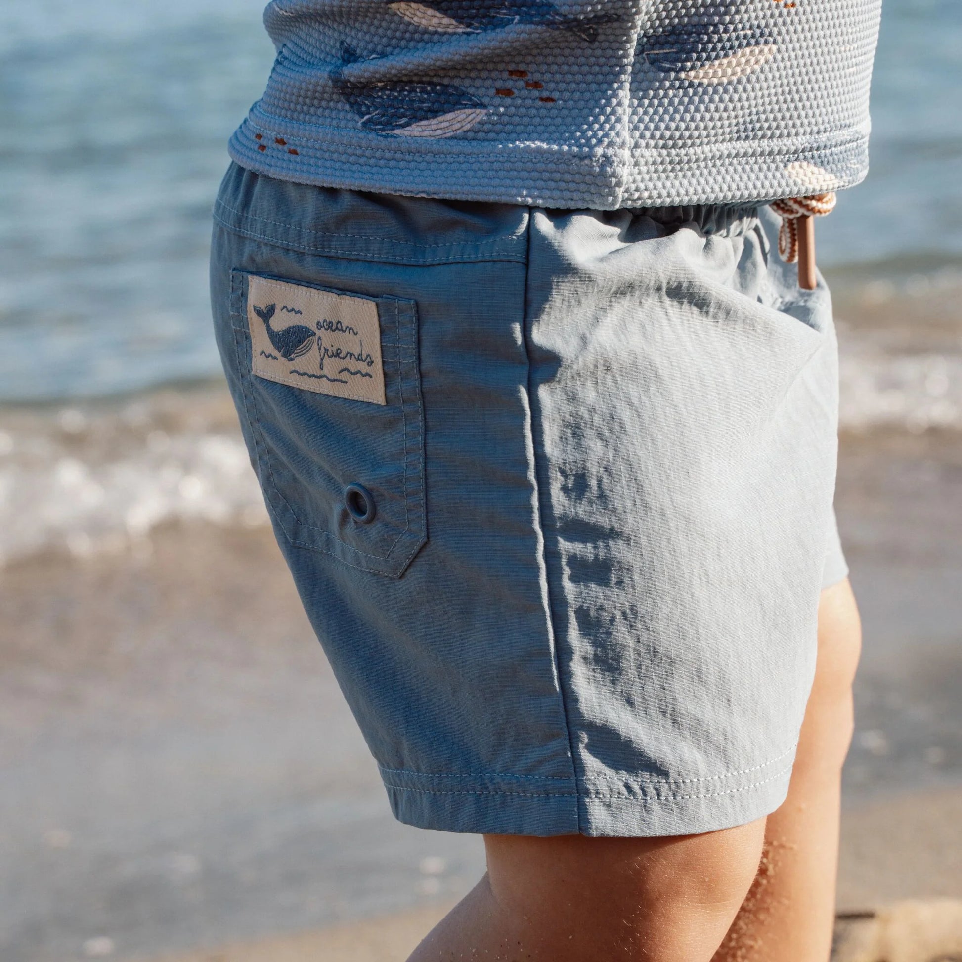 Calções de Praia Ocean Blue | Little Dutch.