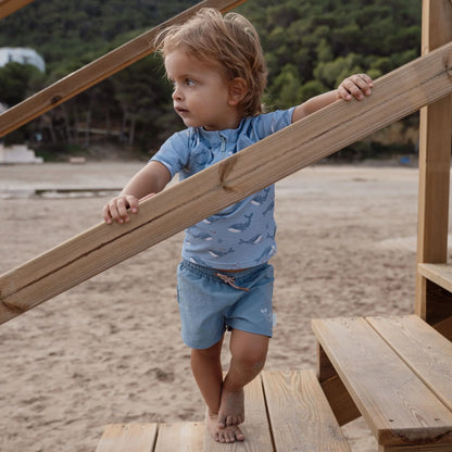 Calções de Praia Ocean Blue | Little Dutch.
