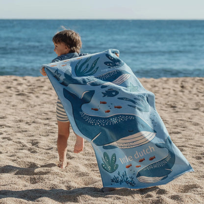 Toalha de Praia - Ocean World Azul | Little Dutch.