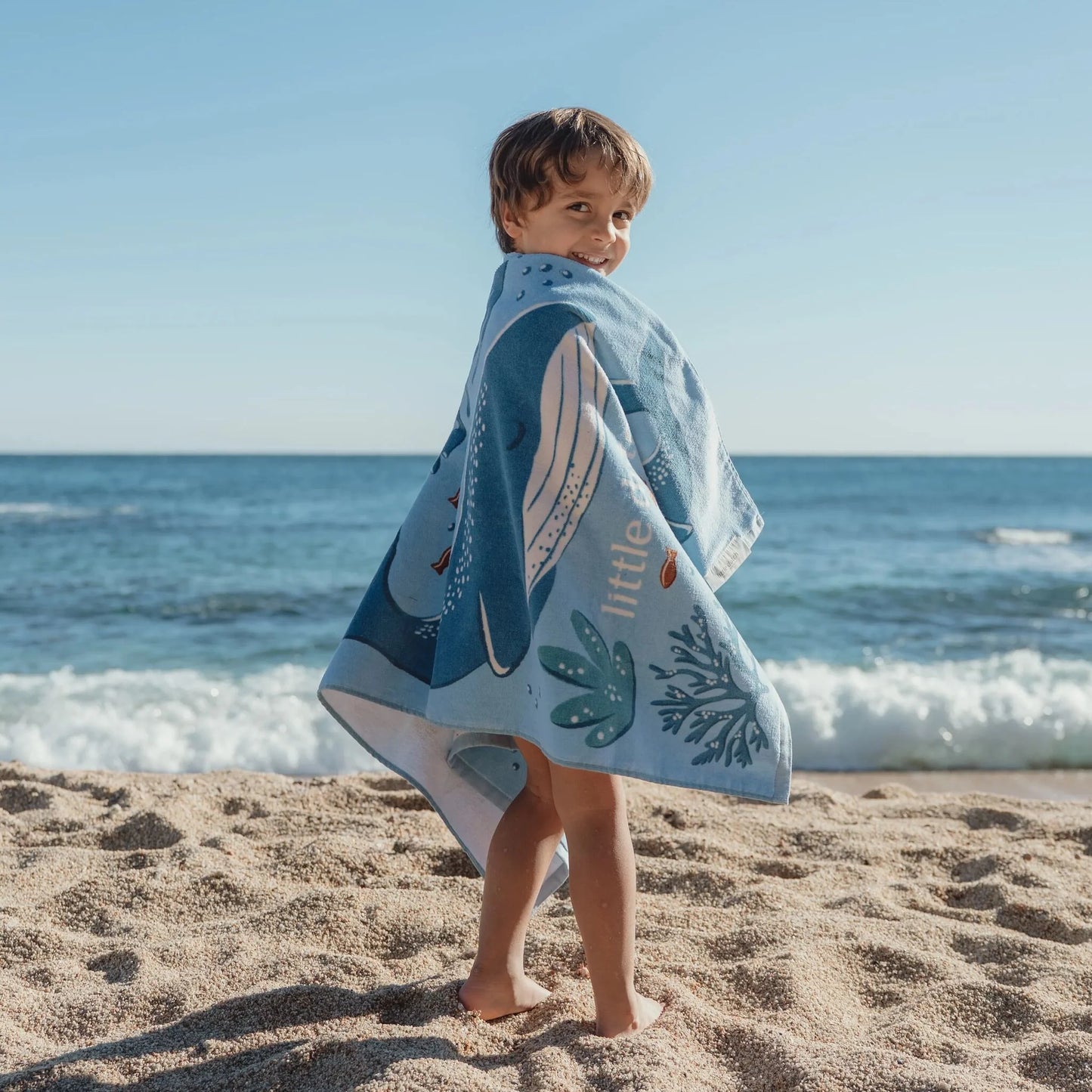 Toalha de Praia - Ocean World Azul | Little Dutch.