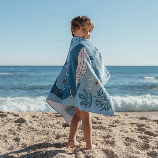 Toalha de Praia - Ocean World Azul | Little Dutch.