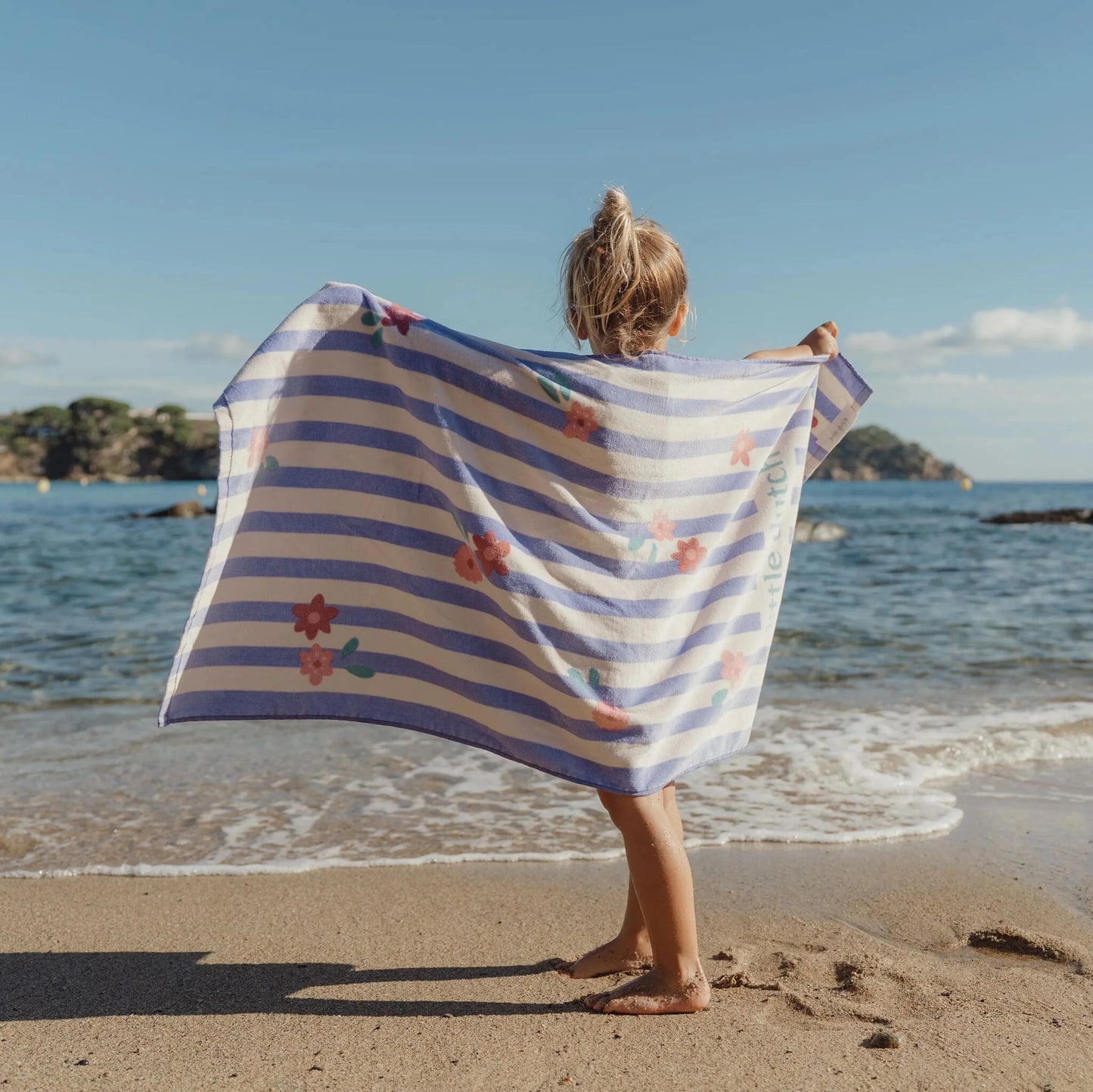 Toalha de Praia - Dreamy Purple Stripe | Little Dutch