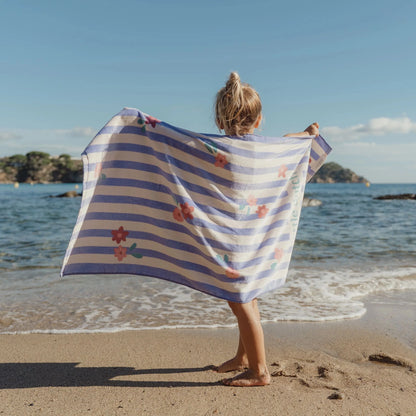Toalha de Praia - Dreamy Purple Stripe | Little Dutch