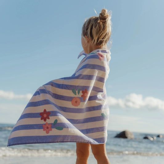 Toalha de Praia - Dreamy Purple Stripe | Little Dutch