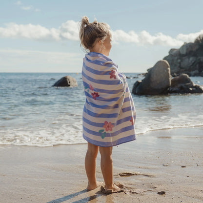 Toalha de Praia - Dreamy Purple Stripe | Little Dutch