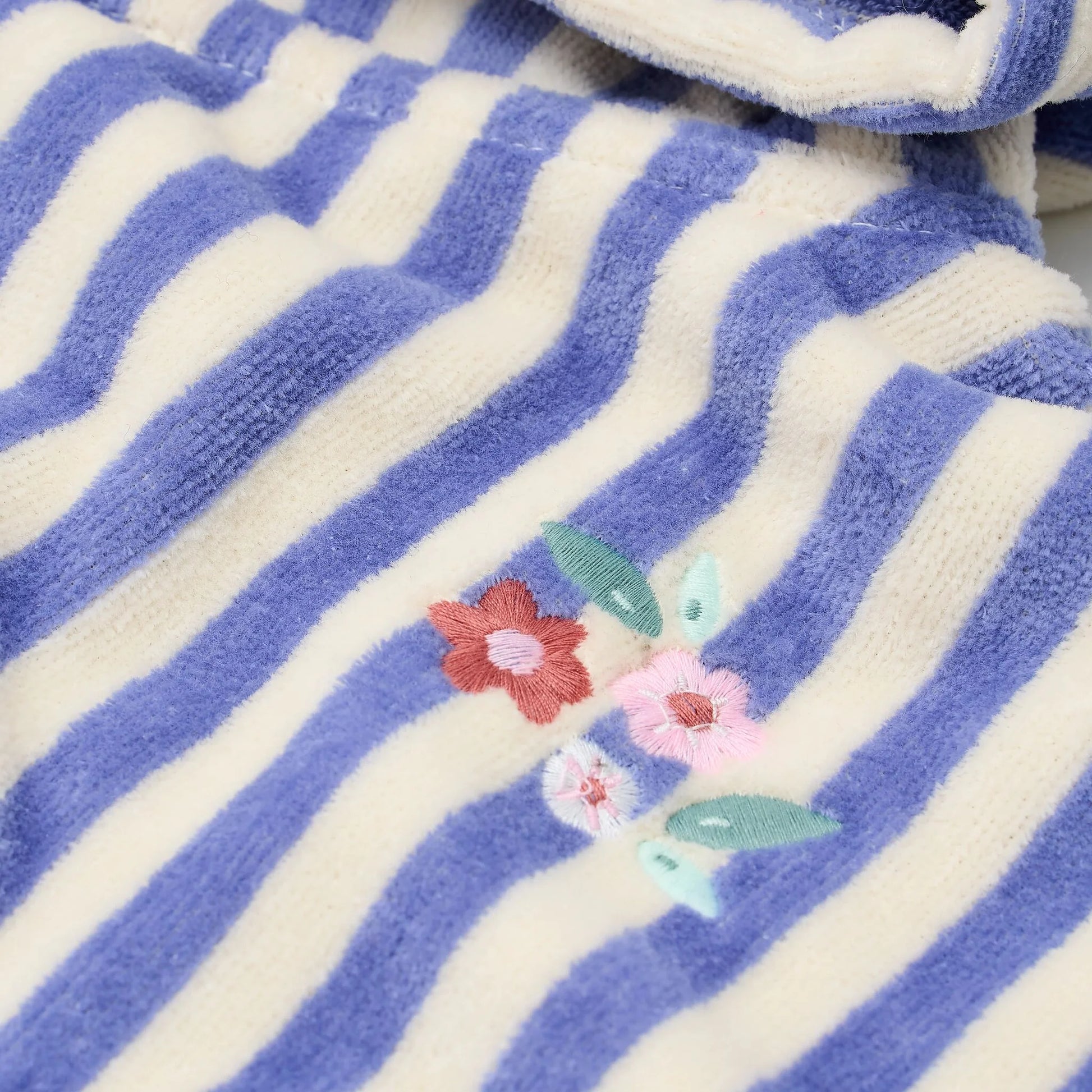 Poncho de Praia - Dreamy Purple Stripe | Little Dutch.