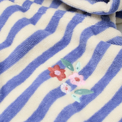 Poncho de Praia - Dreamy Purple Stripe | Little Dutch.