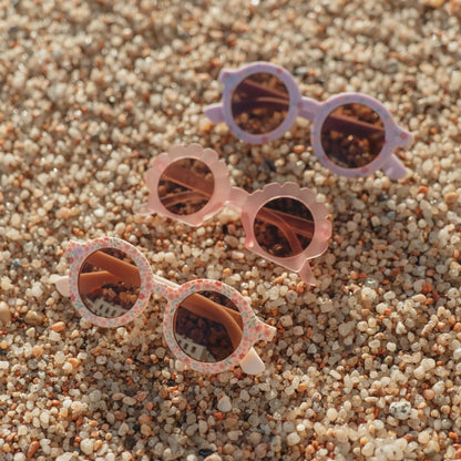 Óculos de Sol - Pink Floral Print | Little Dutch