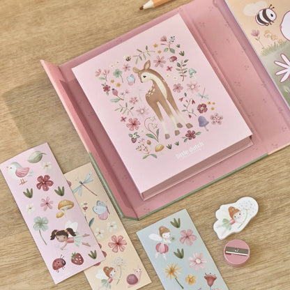 Conjunto de Colorir - Rosa Fairy Garden.