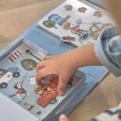 Livro de Actividades Magnético - Jim Veículos | Little Dutch