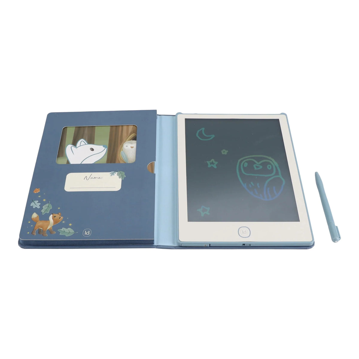 Tablet de Desenho C/ Ilustrações - Azul - Forest Friends | Little Dutch