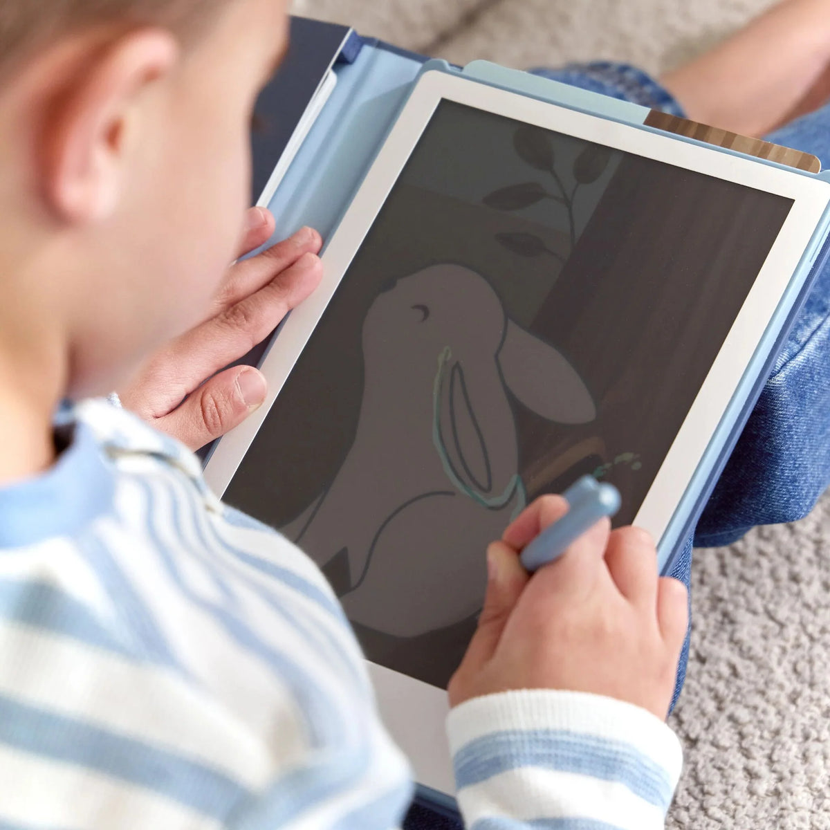Tablet de Desenho C/ Ilustrações - Azul - Forest Friends | Little Dutch
